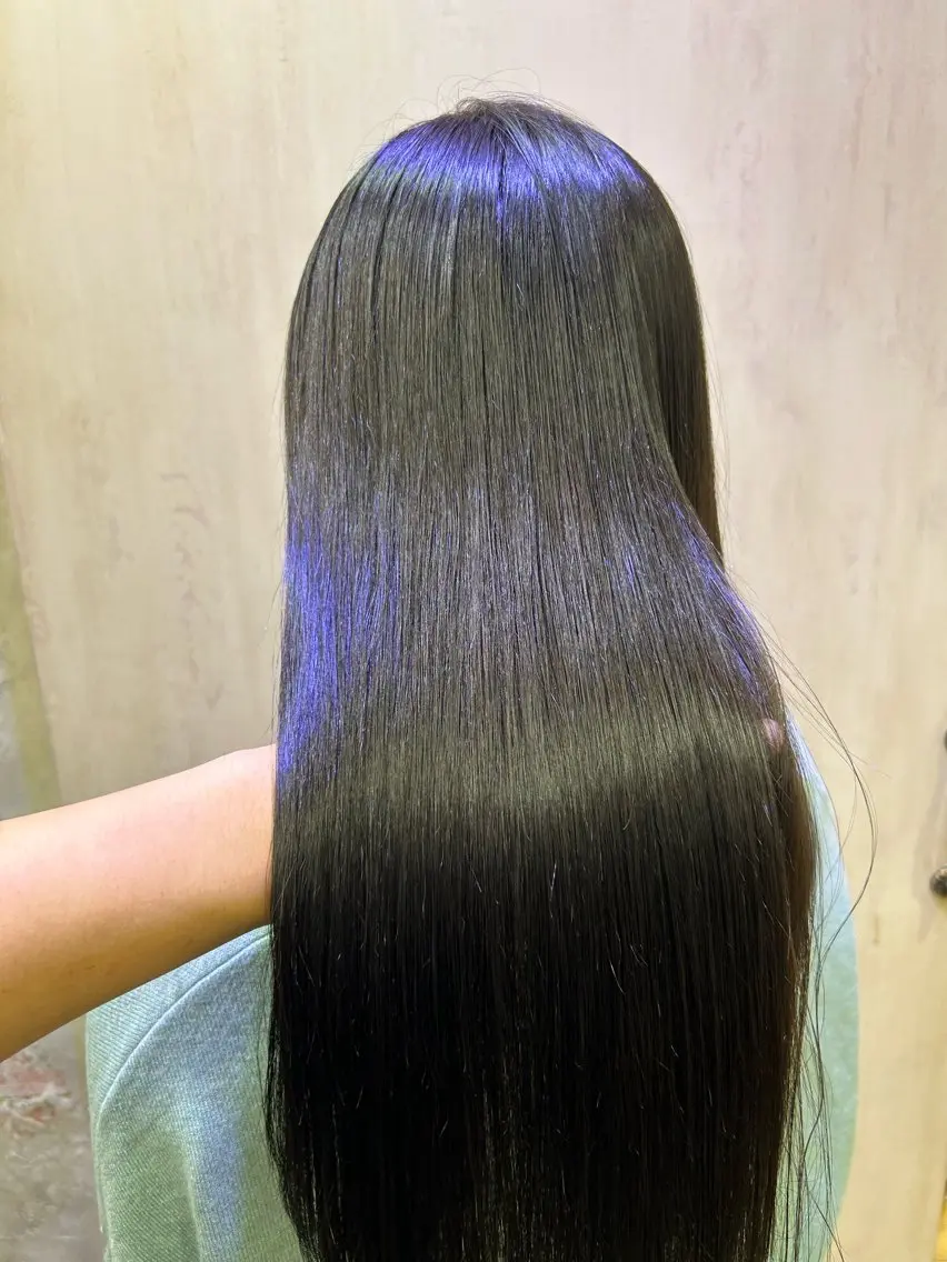 ロング カット ヘアカラー トリートメント 銀座✨レイヤーカット 顔まわり/坂本亜裟海のヘアスタイル