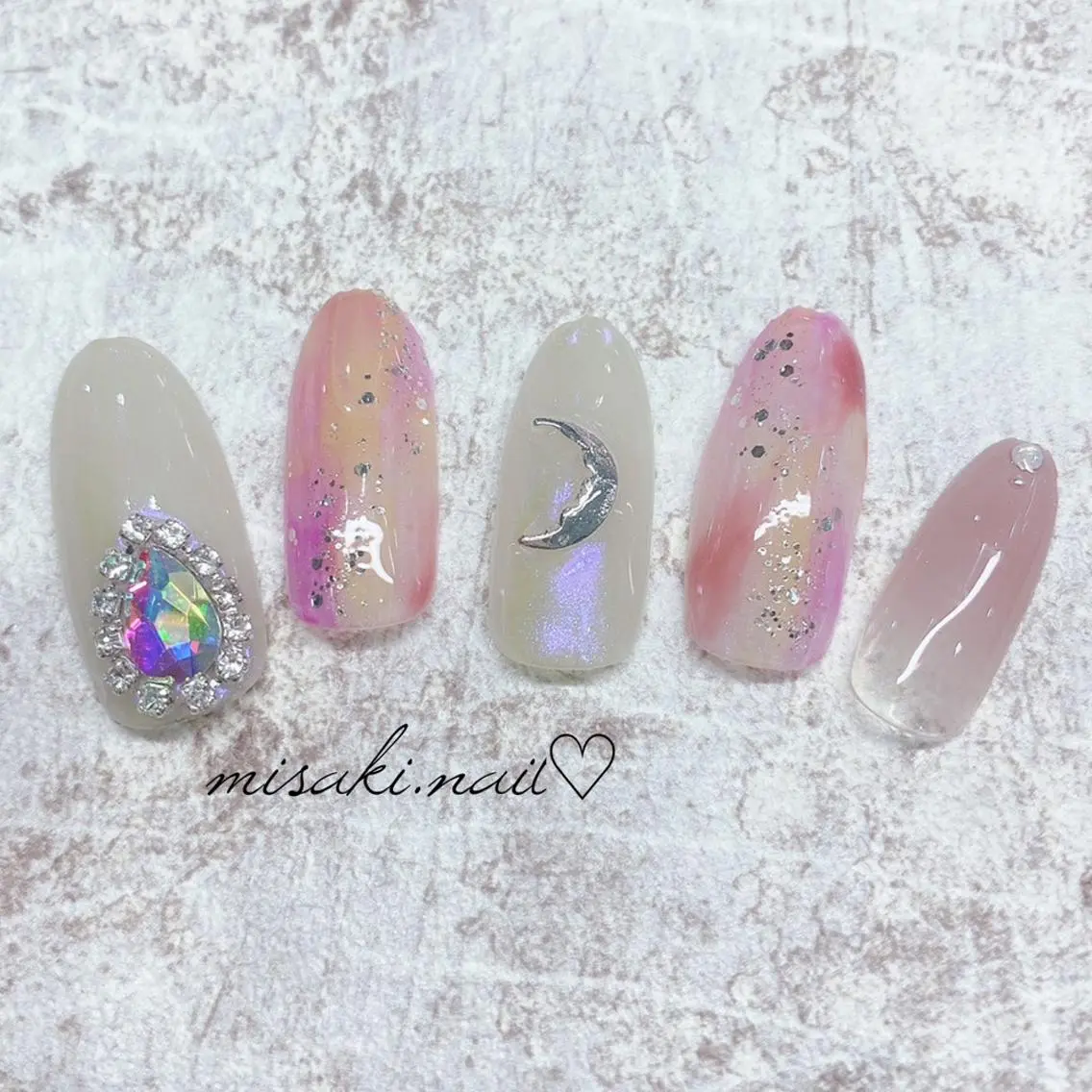 ネイル 韓国ネイル ワンホンネイル ハンドネイル nailsalon miinailsのネイルデザイン