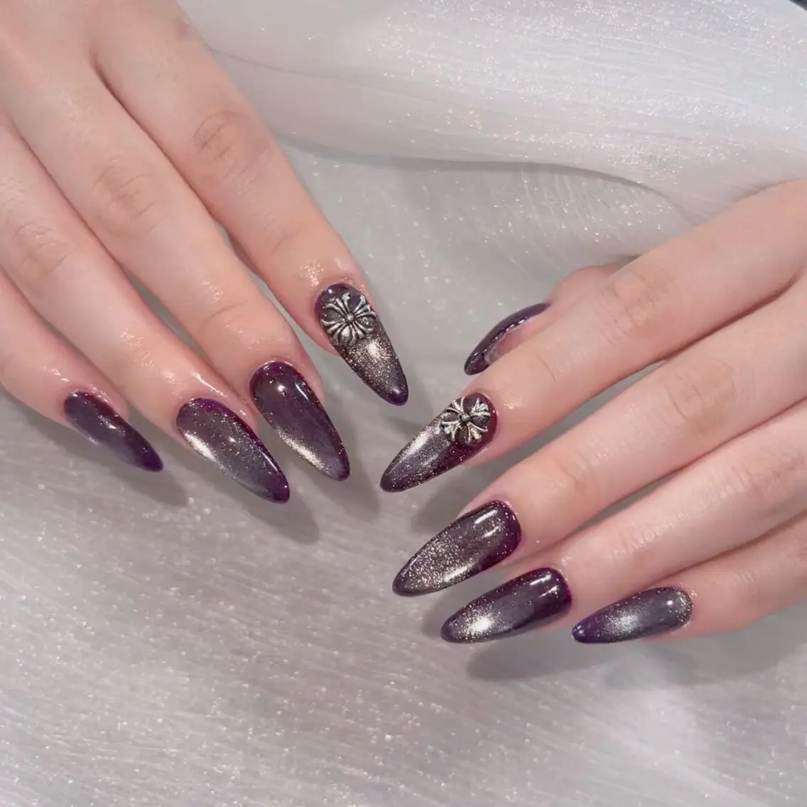 ネイル オーロラネイル 長さ出し フラッシュネイル フレンチネイル ジェルネイル ハンドネイル ハンドケア CiCi Nail Salonのネイルデザイン
