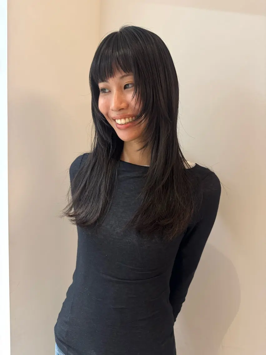 セミロング カット misa___boo MISAのヘアスタイル
