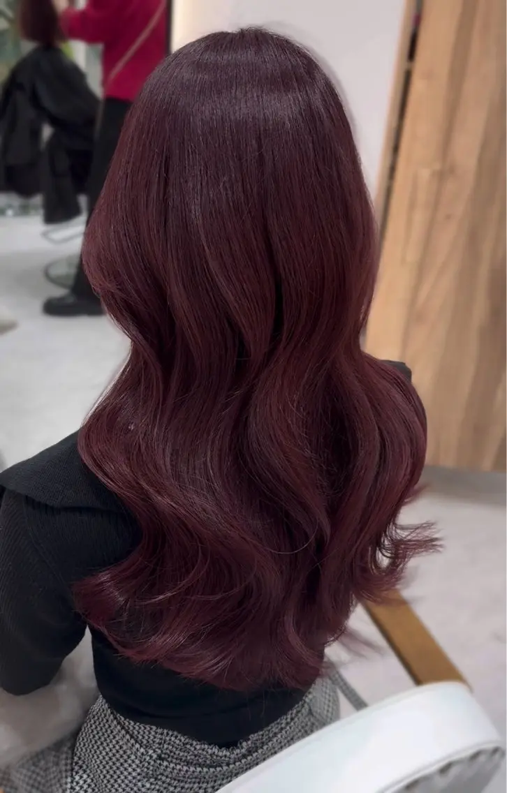 ロング カット ヘアカラー トリートメント 韓国ヘア🩶侑矢 艶髪透明感/福岡のヘアスタイル
