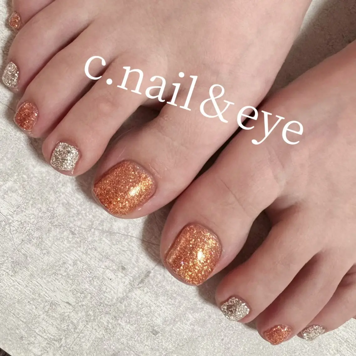 ネイル フラッシュネイル フットネイル 氷ネイル・うるうるネイル マグネットネイル ミラーネイル フットネイル C.Nail&EYE RINAのネイルデザイン