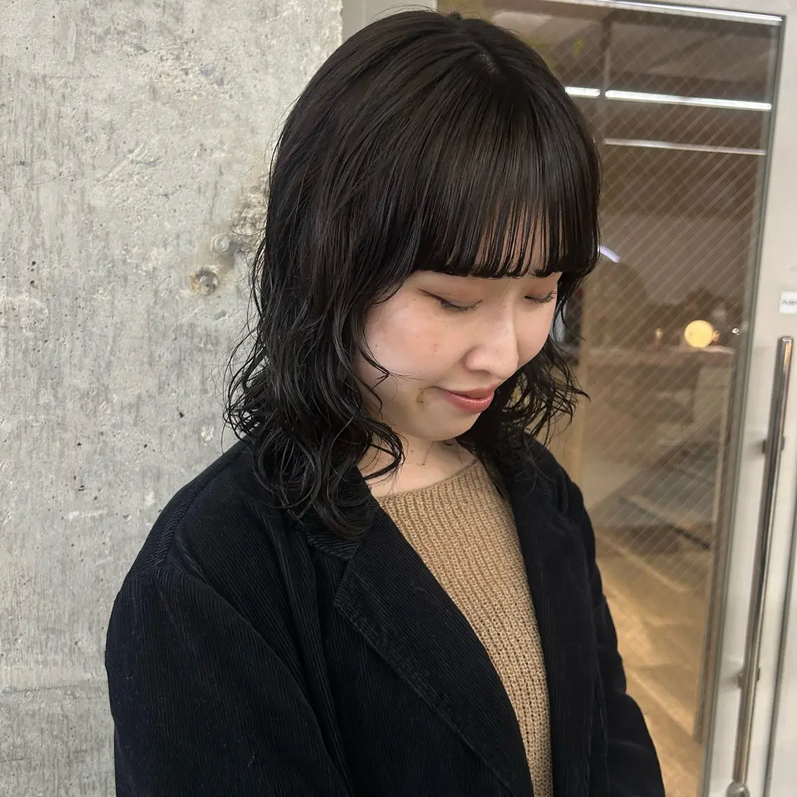 ミディアム 伊藤ほのか/パーマ /ダブルカラーのヘアスタイル