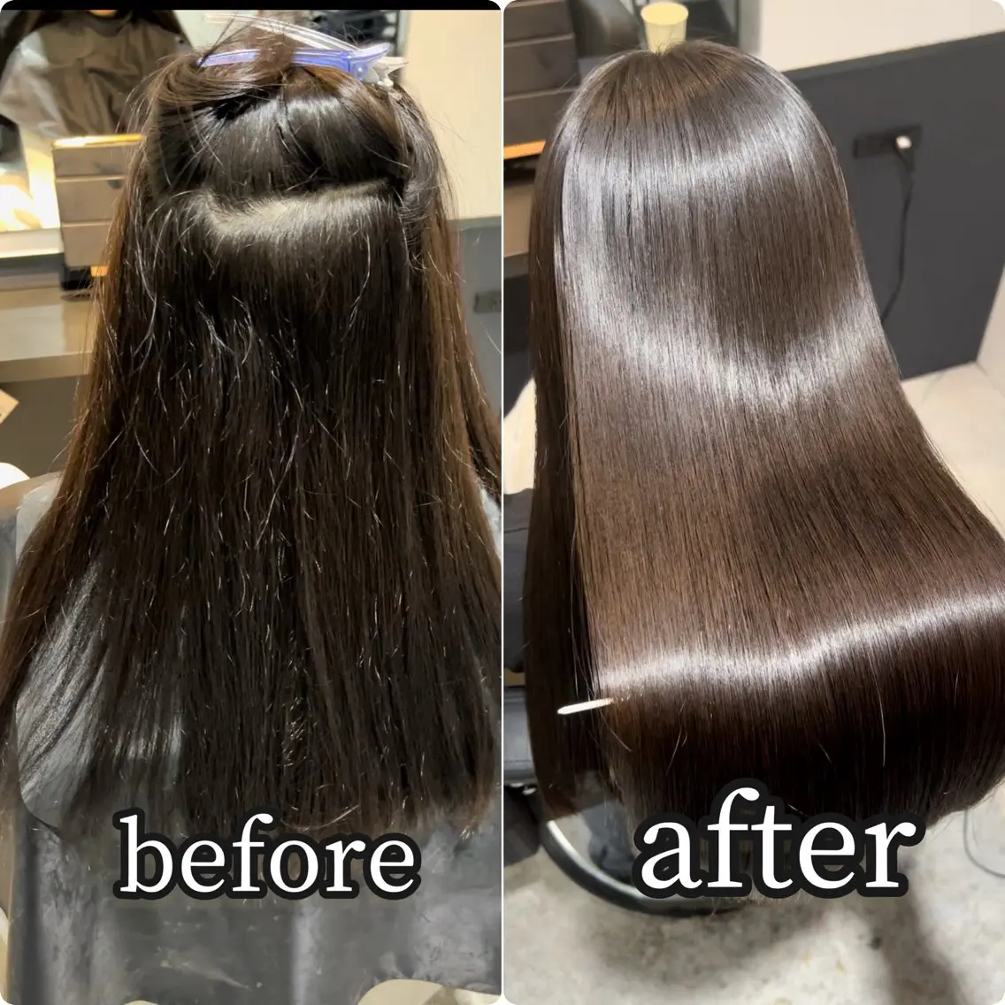 ロング 縮毛矯正 トリートメント 高橋 知里のヘアスタイル