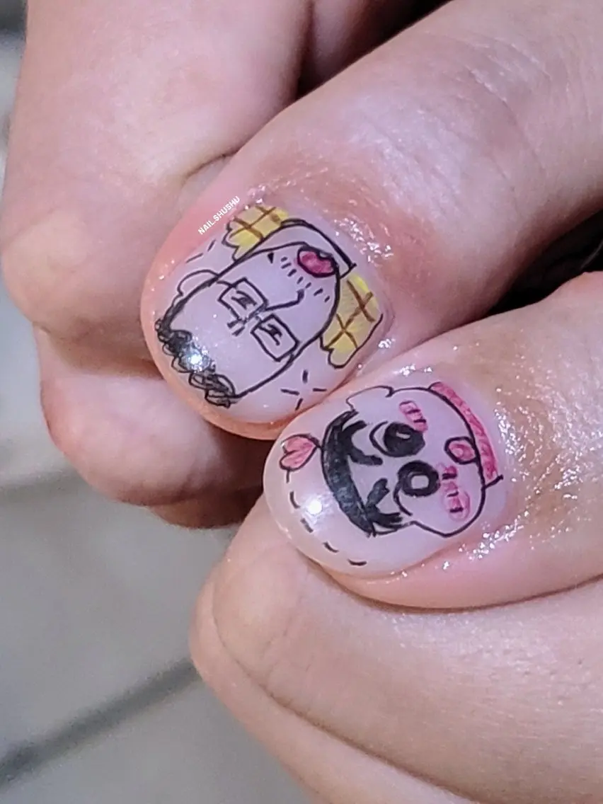 ネイル ハンドネイル 3dパーツ/流行り 👧shushu❤️のネイルデザイン