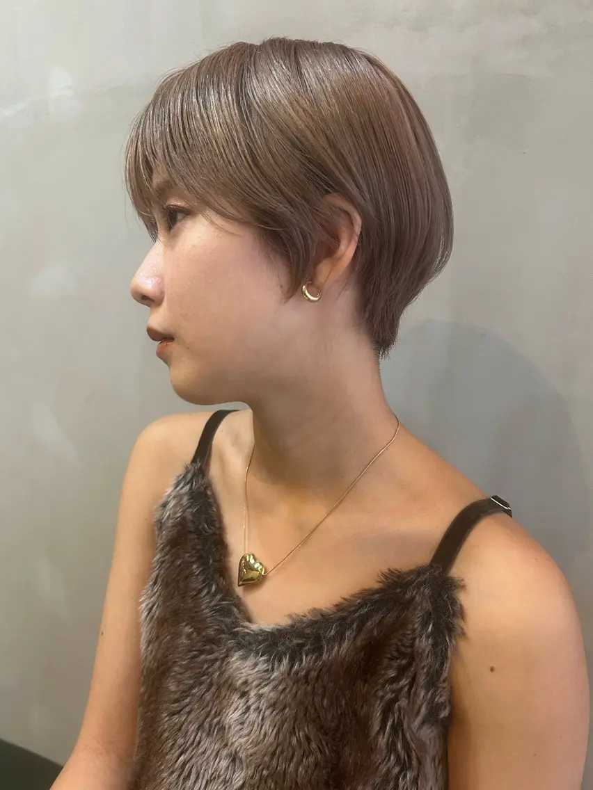 ショート カラー カット ヘアカラー トリートメント ショート/ボブ/ 心斎橋/宮脇美奈のヘアスタイル