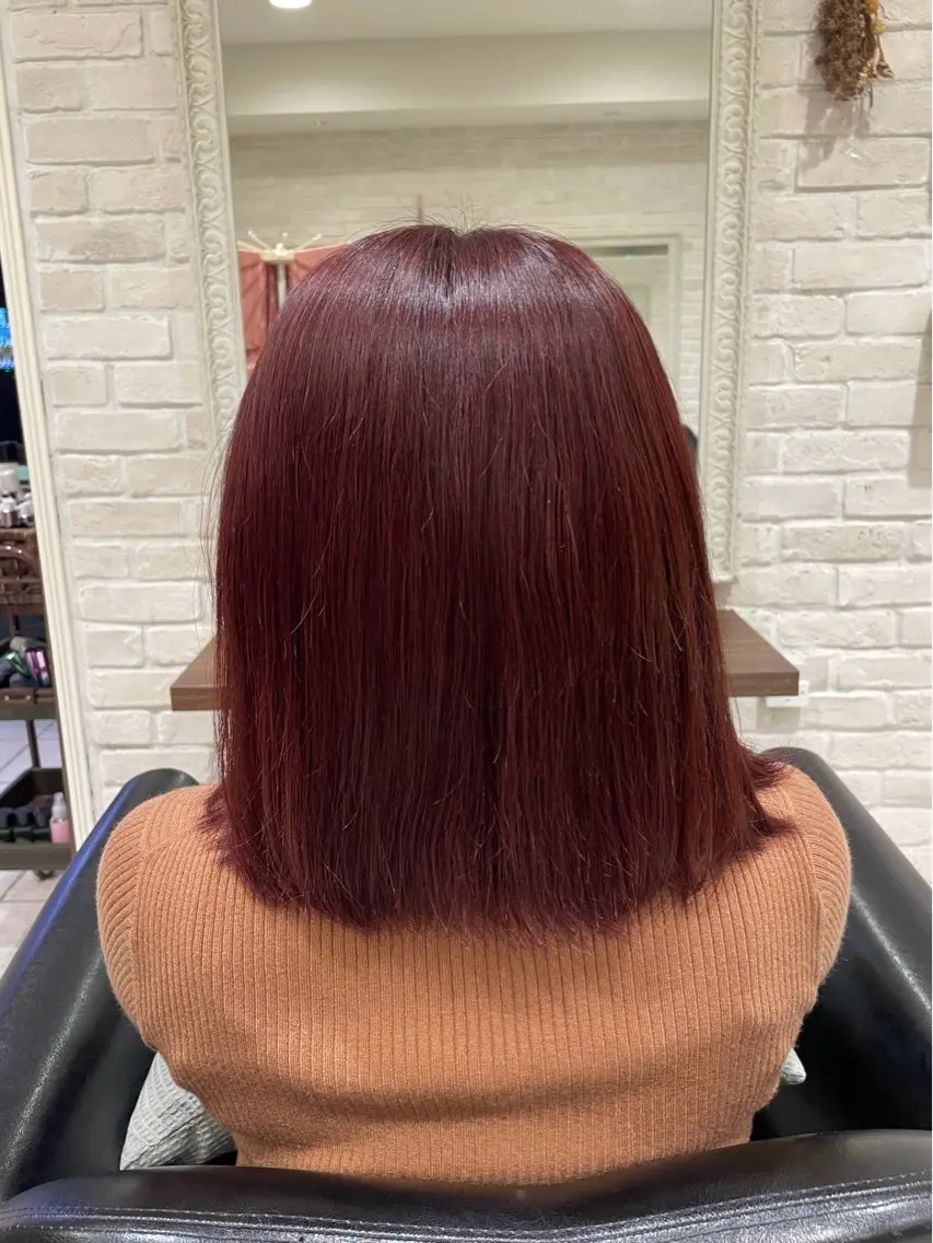 カラー ブリーチ ブラウンカラー ブリーチなしカラー ピンクカラー 🌼 misaki 🌼のヘアスタイル