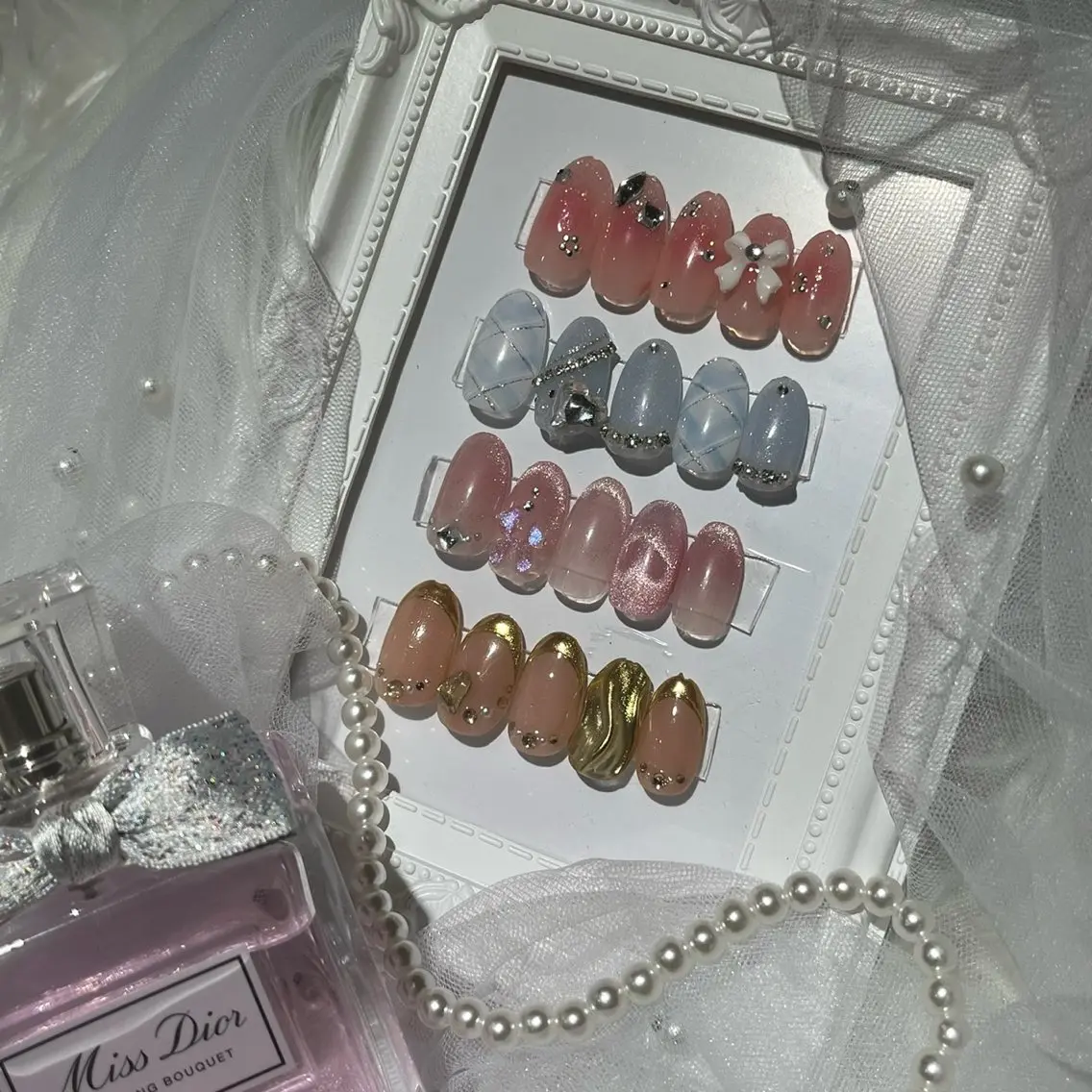 ネイル アートネイル Macherie Rose Jrのネイルデザイン