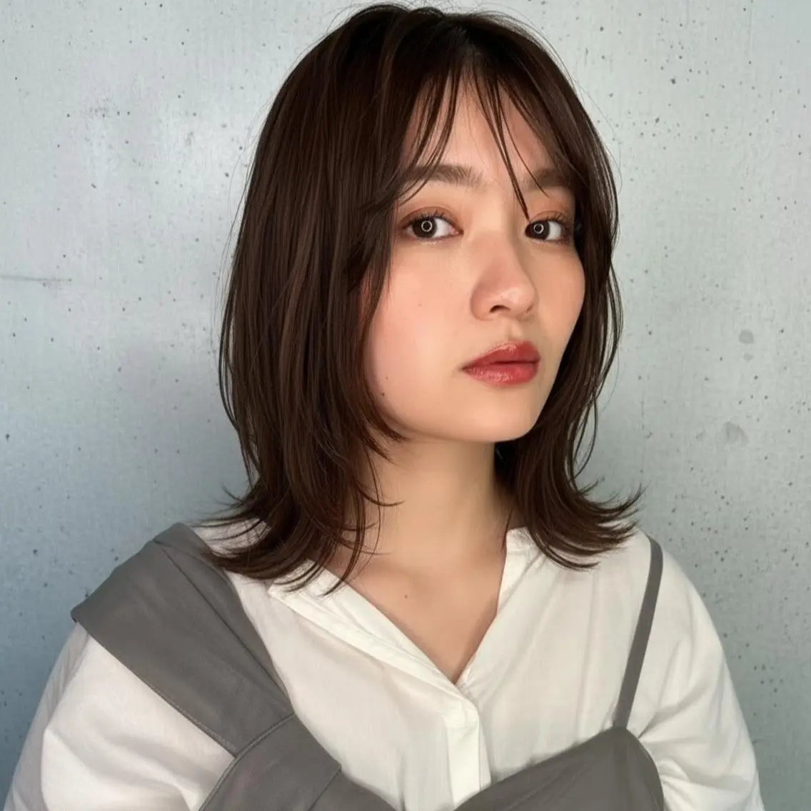 セミロング レイヤーカット/韓国 🤎きのした いちかのヘアスタイル