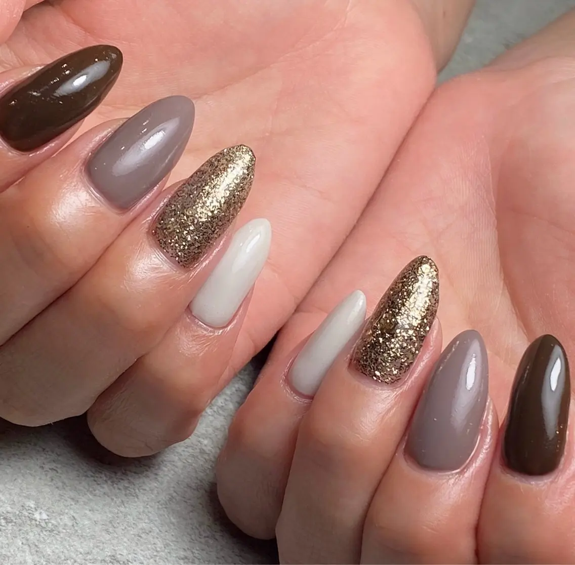 ネイル ラメ(グリッター) ワンカラーネイル Narumi nailのネイルデザイン