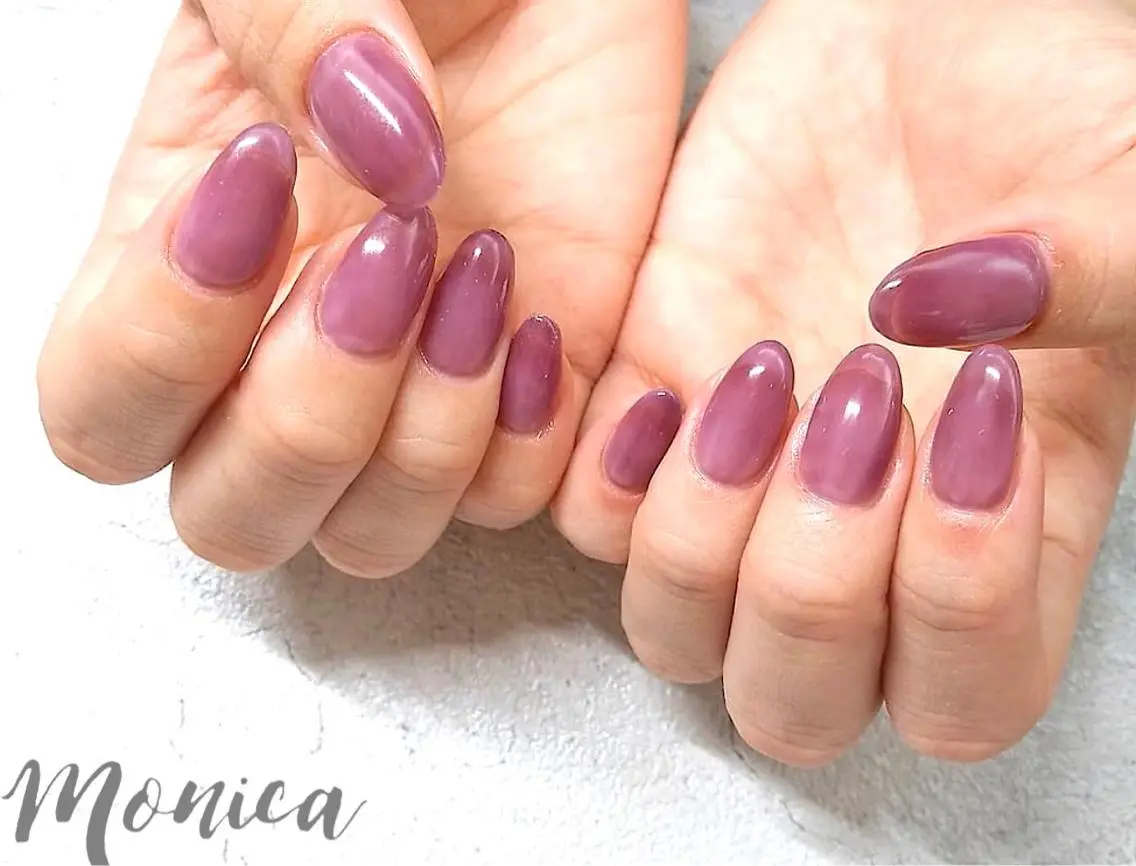 ネイル ワンカラーネイル nailsalon MONICAのネイルデザイン