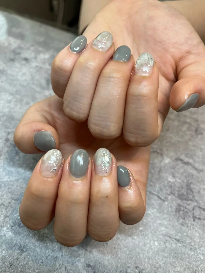 ネイル ニュアンスネイル ワンカラーネイル 大田 香林のネイルデザイン