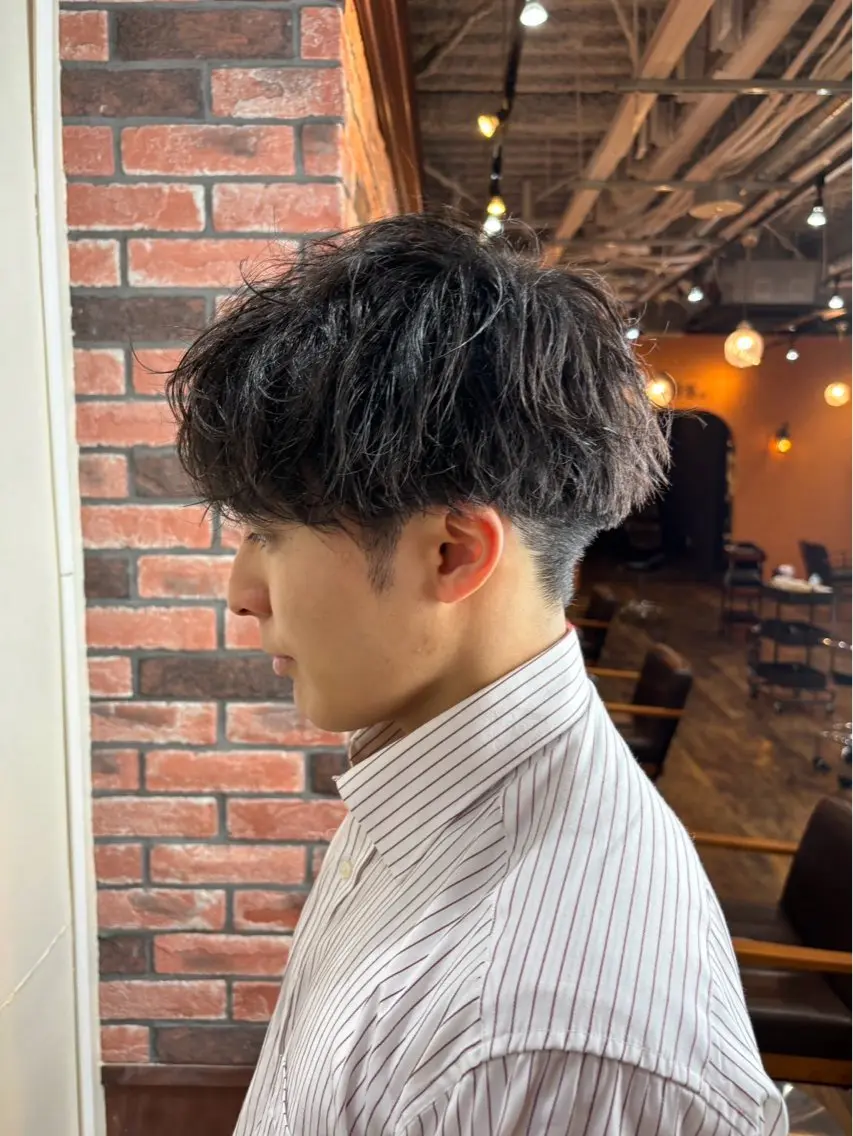 パーマ メンズ 波巻きパーマ 菅野 涼 ARTS litaのヘアスタイル
