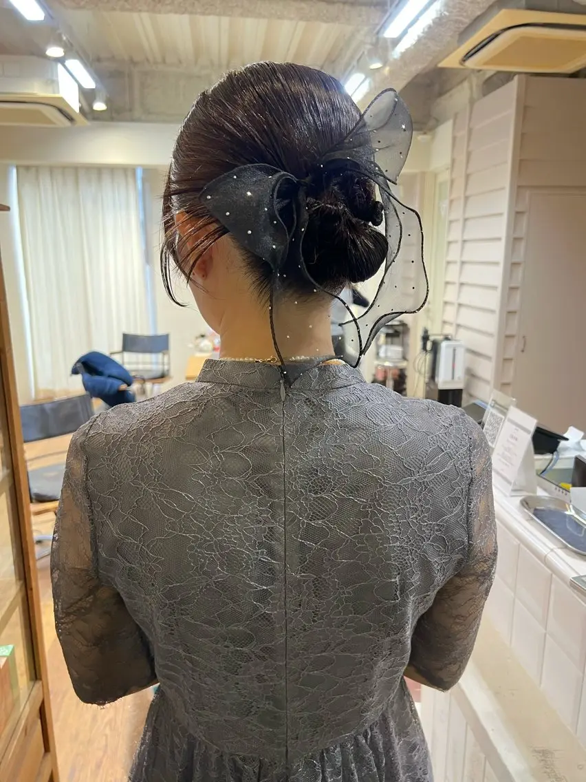 ヘアアレンジ chika/暖色カラ ー/レイヤー/茶屋町のヘアスタイル