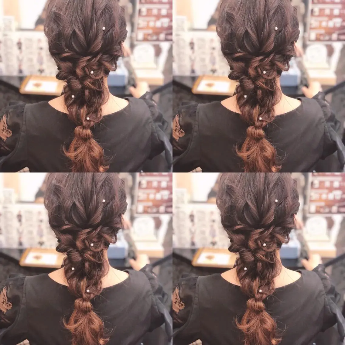 セミロング ヘアアレンジ ヘアセット 🌷MAYU 🌷のヘアスタイル
