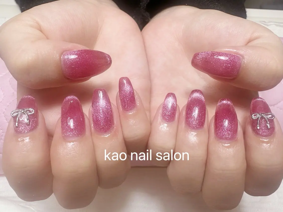 ネイル ハンドネイル kao nail マグネット/長さだしのネイルデザイン