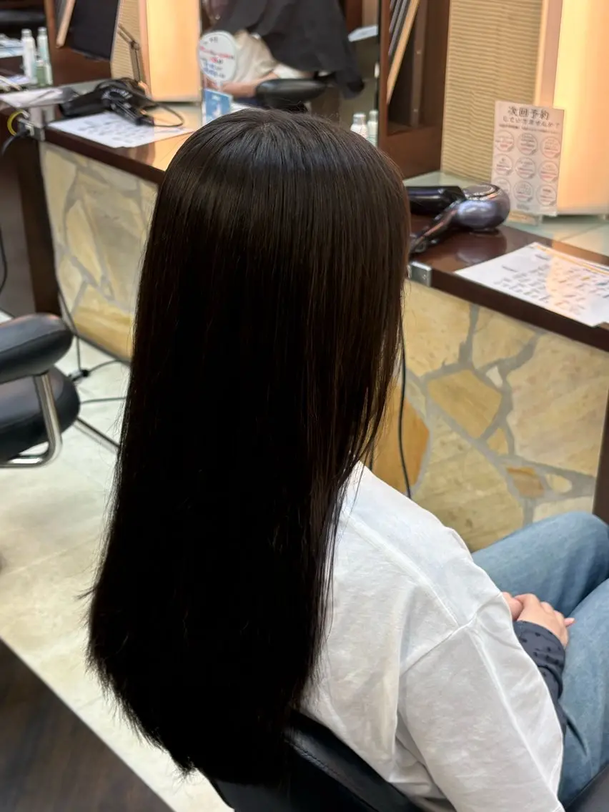 ロング カット 細田 舞乃のヘアスタイル