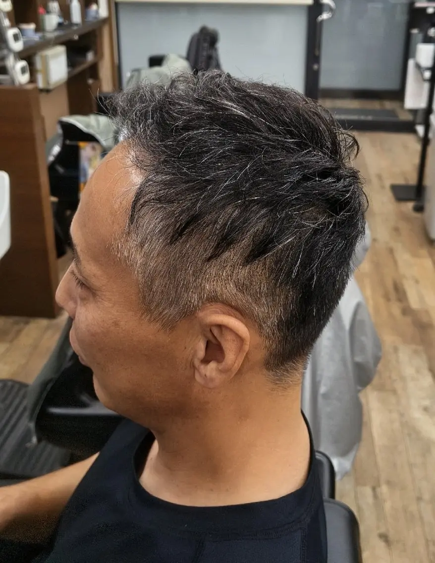 ショート パーマ 理容プラージュ燕三条 福井のヘアスタイル