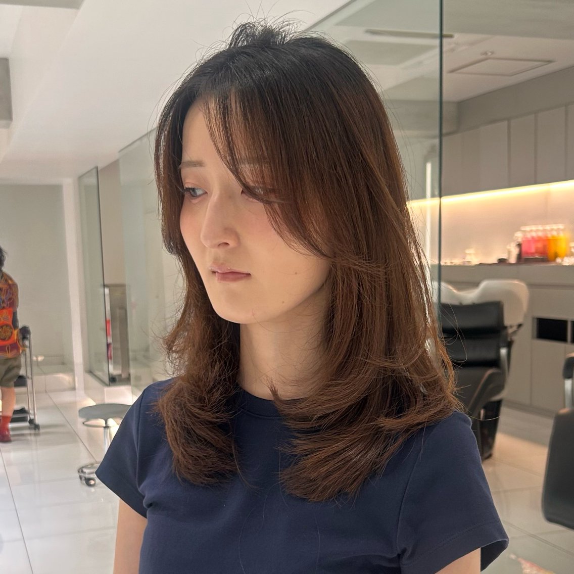 ミディアム ミディアムレイヤー レイヤーカット カット ココナ./ 昭島/立川のヘアスタイル