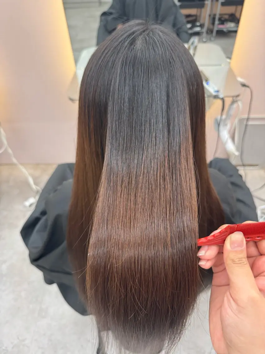 ロング 縮毛矯正 hana / Lond idealのヘアスタイル