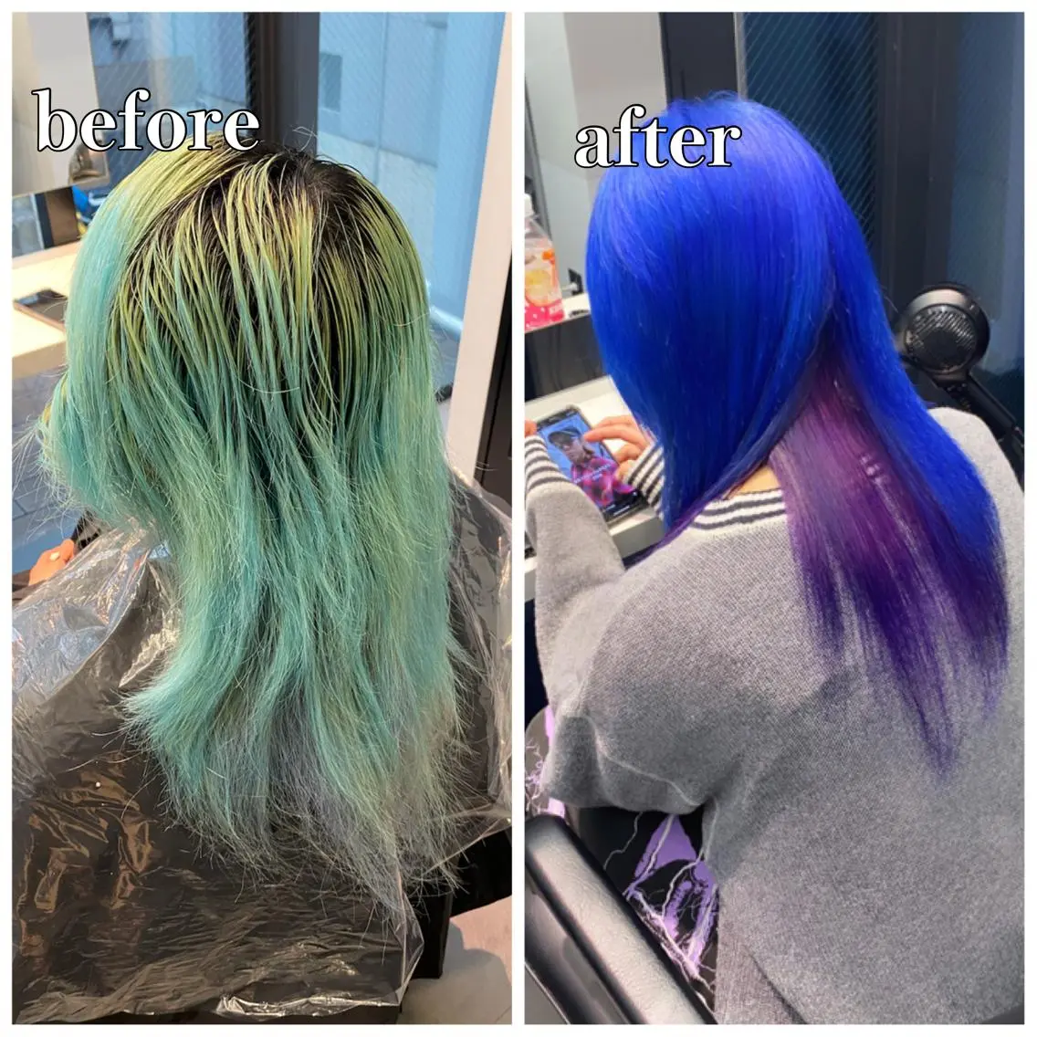 セミロング カラー 🌈ブリーチ特化🌈 MINATOのヘアスタイル