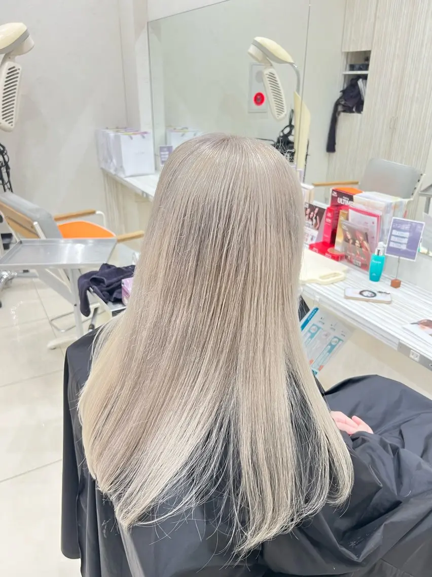 ロング カラー カット ヘアカラー トリートメント 白髪ぼかし/太白区 富沢/名取千葉達人のヘアスタイル
