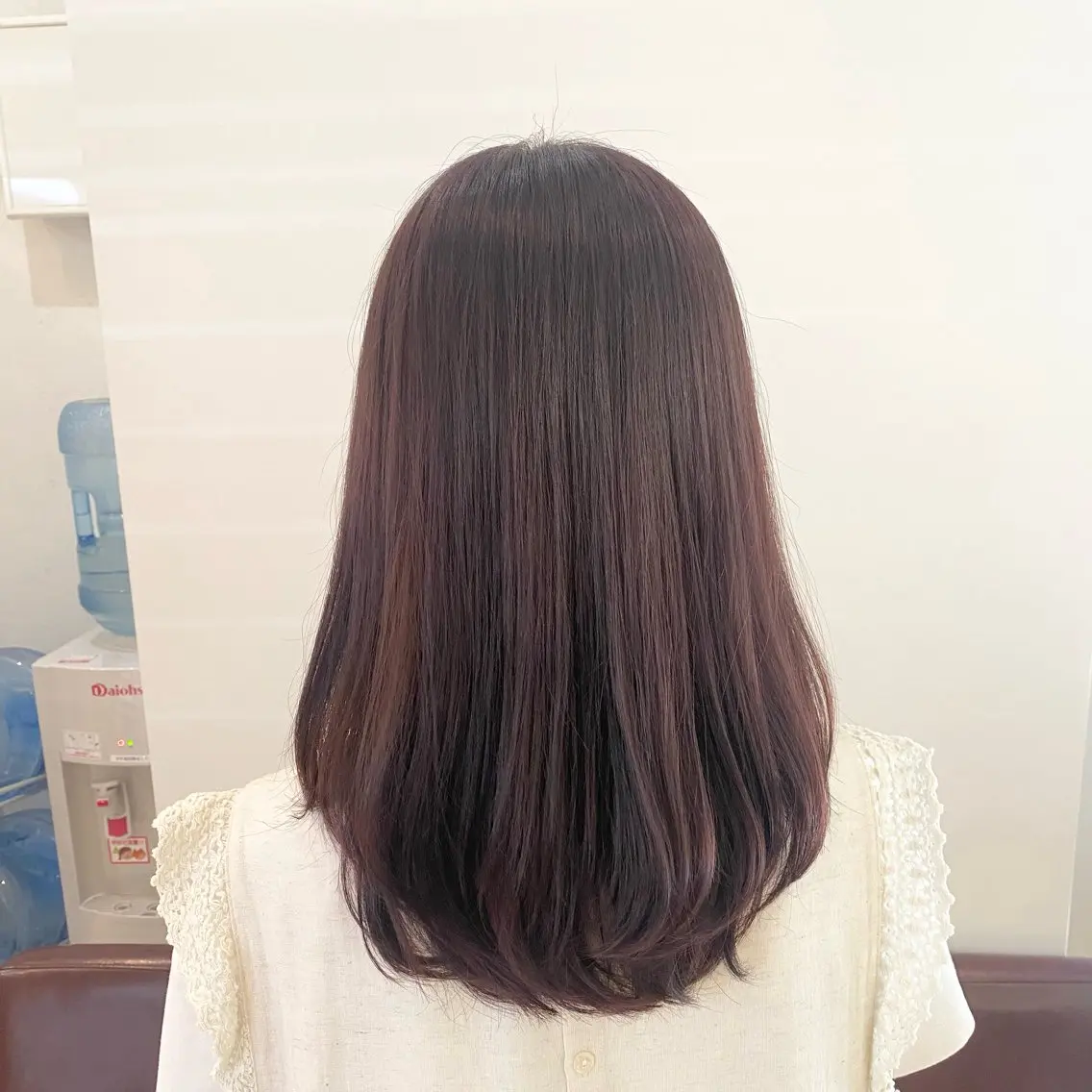 セミロング カット ヘアカラー トリートメント 吉原 みえのヘアスタイル