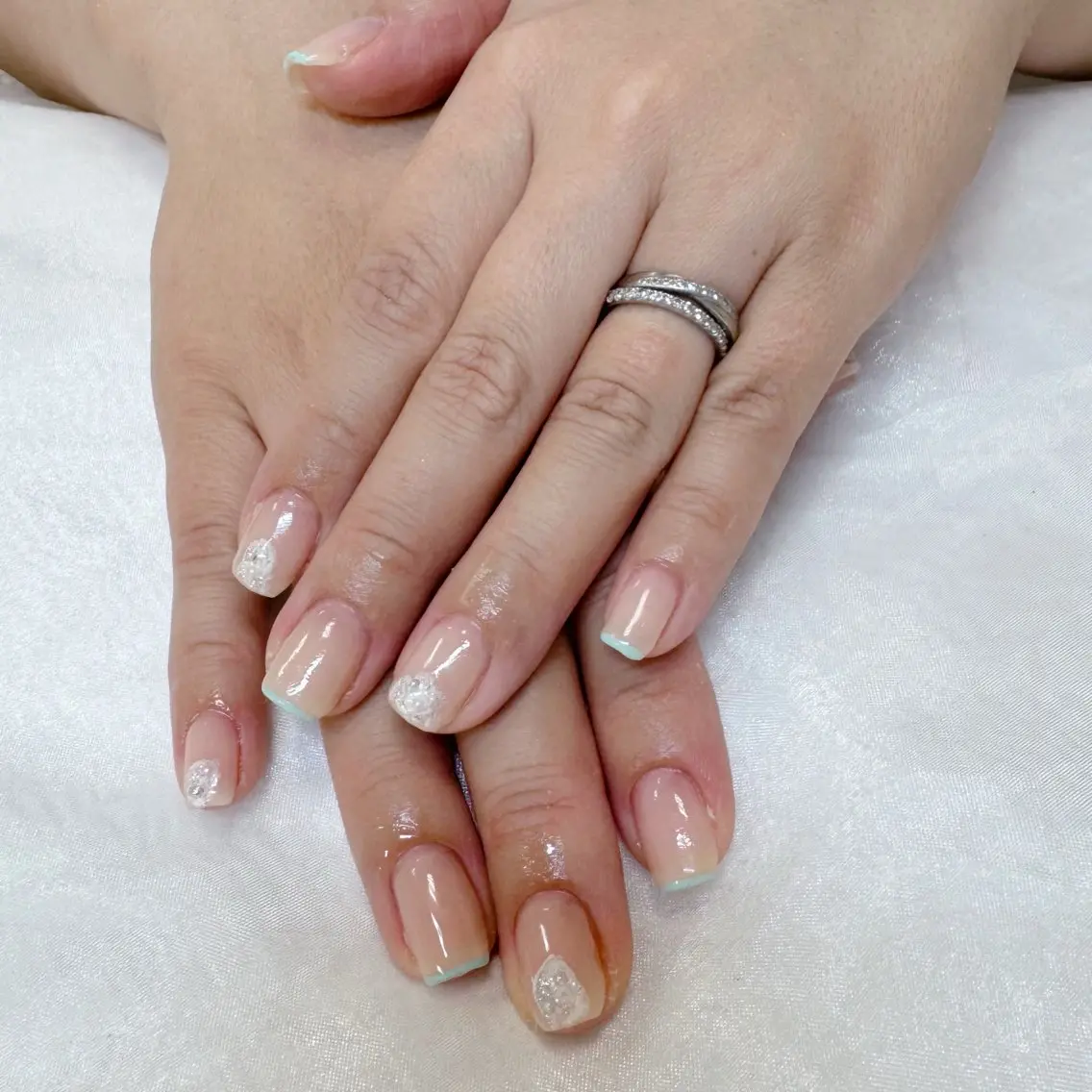 ネイル フレンチネイル 夏ネイル maruyasu. yのネイルデザイン
