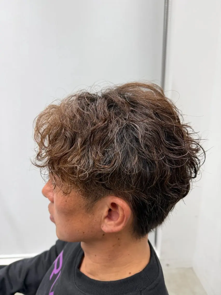 パーマ メンズ カット パーマ fifth天神 パーマ特化/石橋航海のヘアスタイル