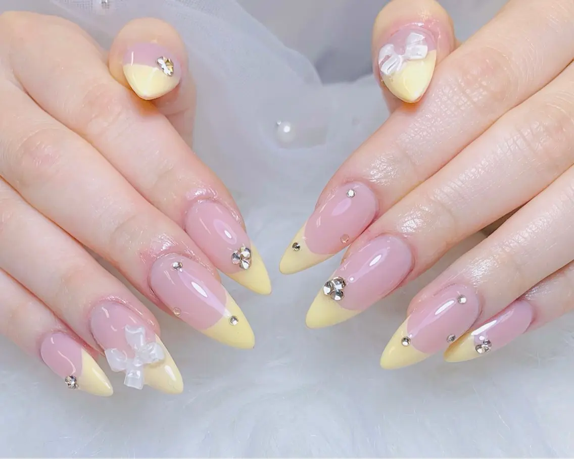 ネイル チークネイル 長さ出し フットネイル 韓国ネイル マグネットネイル ハンドネイル ハンドケア AN NAIL _HOAのネイルデザイン