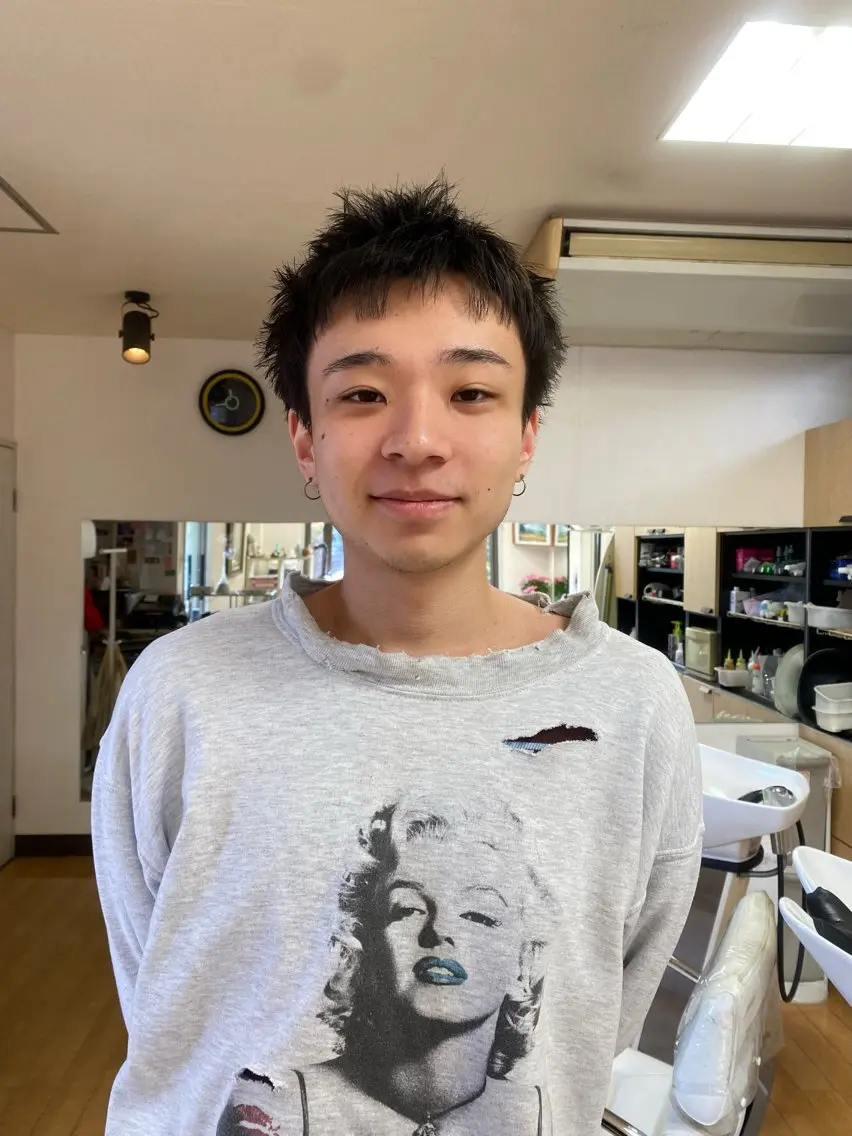 ショート メンズ カット メンズ得意です💥 ハユカといいます❗️のヘアスタイル