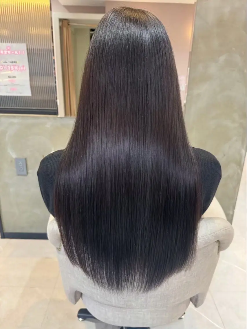 ロング 縮毛矯正 🫧ナチュラル矯正 /カラー🫧あやりのヘアスタイル