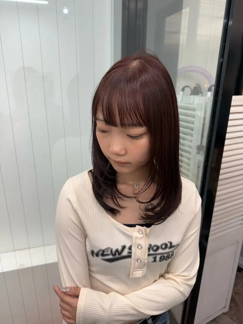 ミディアム LaMimi🖤 SAYAKAのヘアスタイル