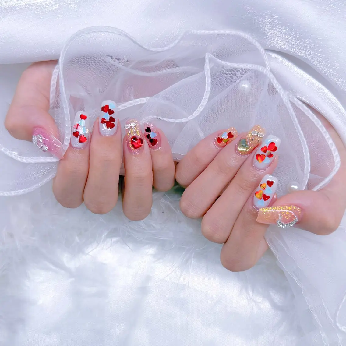 ネイル ハンドネイル Romymoon nail帆南☾ ໋のネイルデザイン