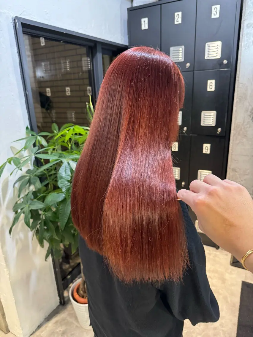 カラー レッドカラー ヘアカラー トリートメント ヘッドスパ Akua【代表】 Kazumaのヘアスタイル