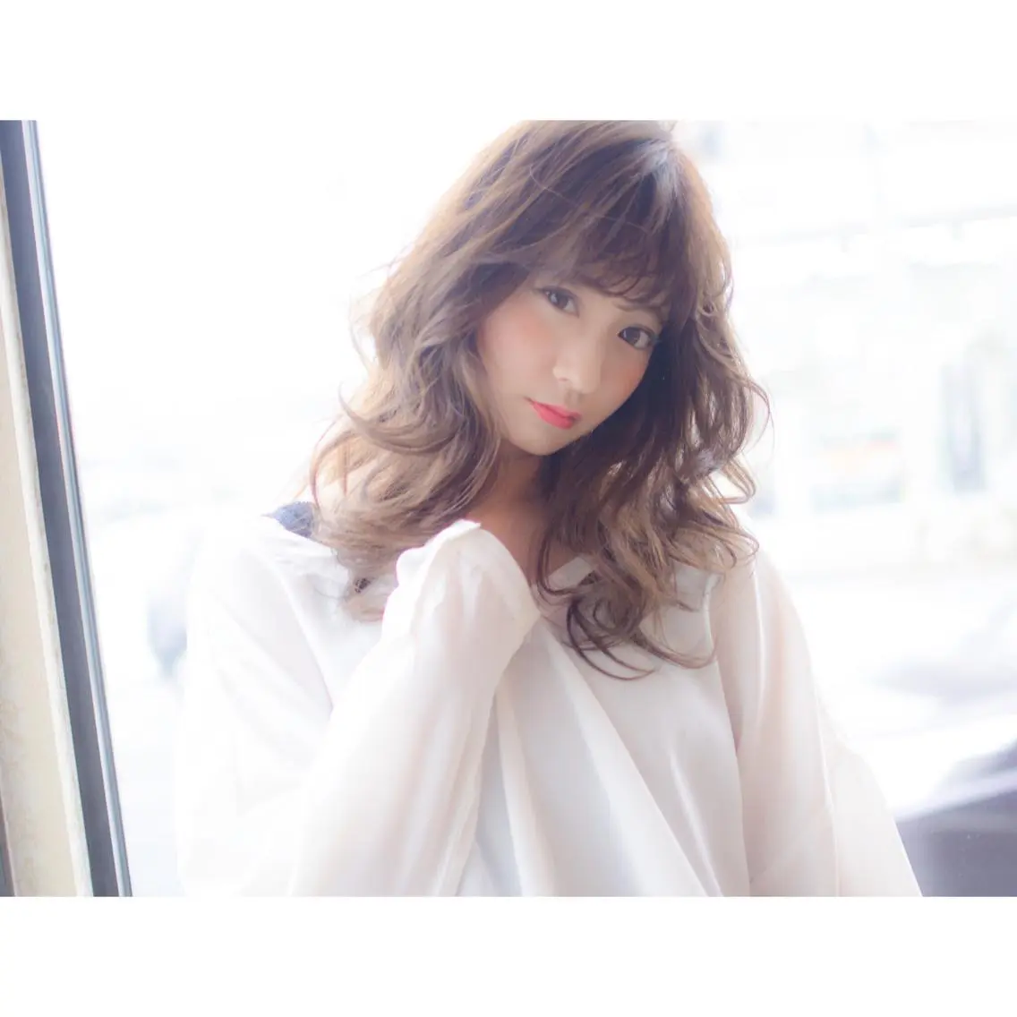 セミロング カラー 透明感カラー 圧倒的なクォリティ✨ waku 岡崎店のヘアスタイル