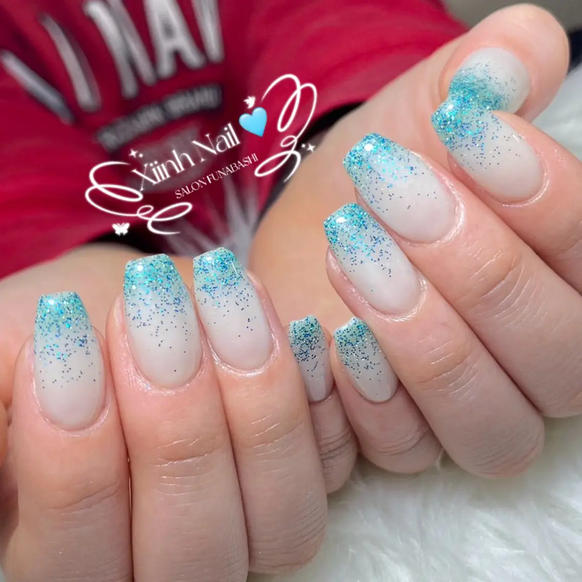 ネイル チークネイル 桜ネイル 長さ出し フットネイル ジェルネイル ハンドネイル XIINH NAIL SALONのネイルデザイン