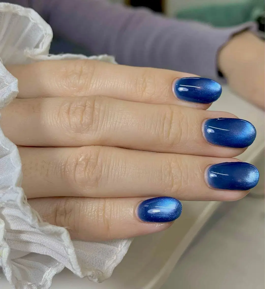 ネイル マグネットネイル ワンカラーネイル シンプルネイル Miu 川越東口ネイルサロンのネイルデザイン