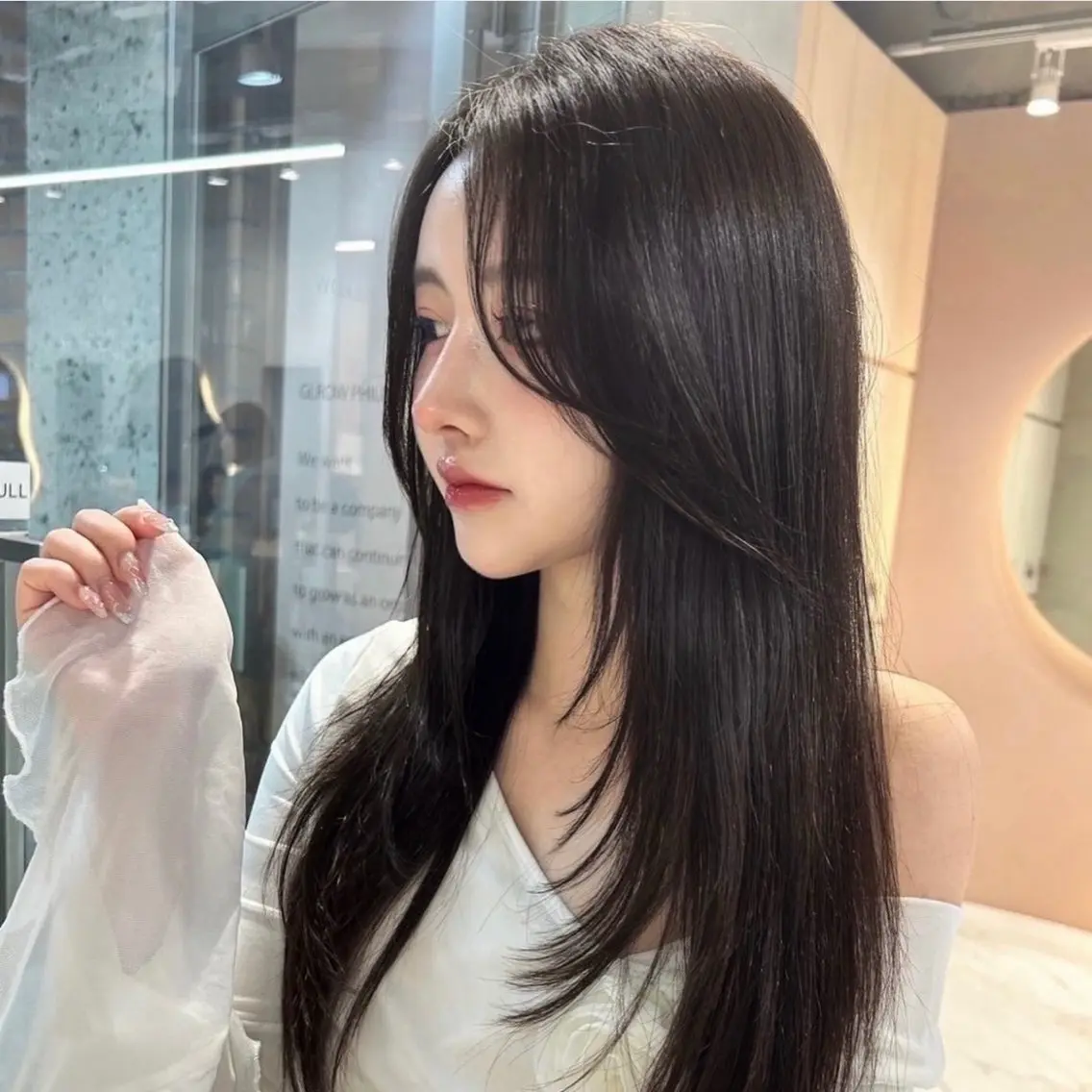 ロング 切りっぱなしボブ ボブ 顔周りカット ハッシュカット ハイレイヤー カット 縮毛矯正 トリートメント 💞レイヤー/ボブ/ 縮毛矯正/大和田拓夢のヘアスタイル