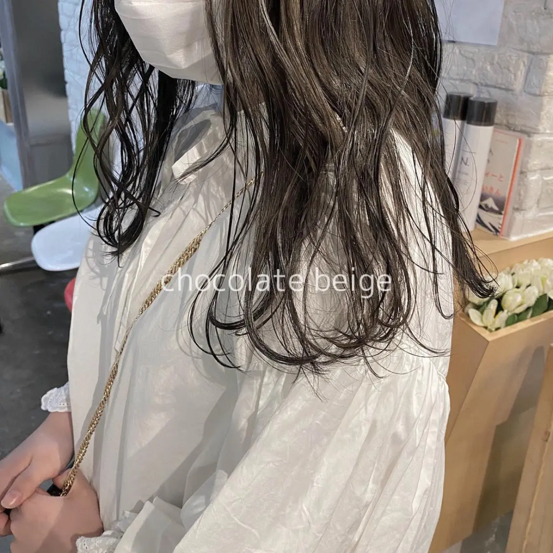 セミロング カラー CLUTCH天王寺 西藤遥河のヘアスタイル
