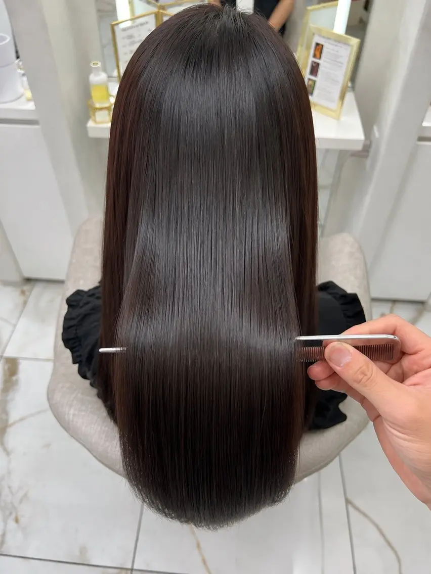 ロング 縮毛矯正 カット 縮毛矯正 トリートメント ALLON/ 名駅徒歩4分のヘアスタイル