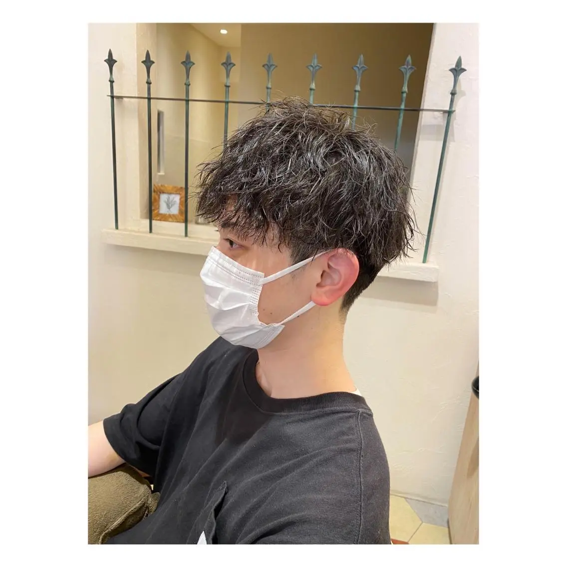 パーマ メンズ カット パーマ 菊池大一 溝の口パーマのヘアスタイル