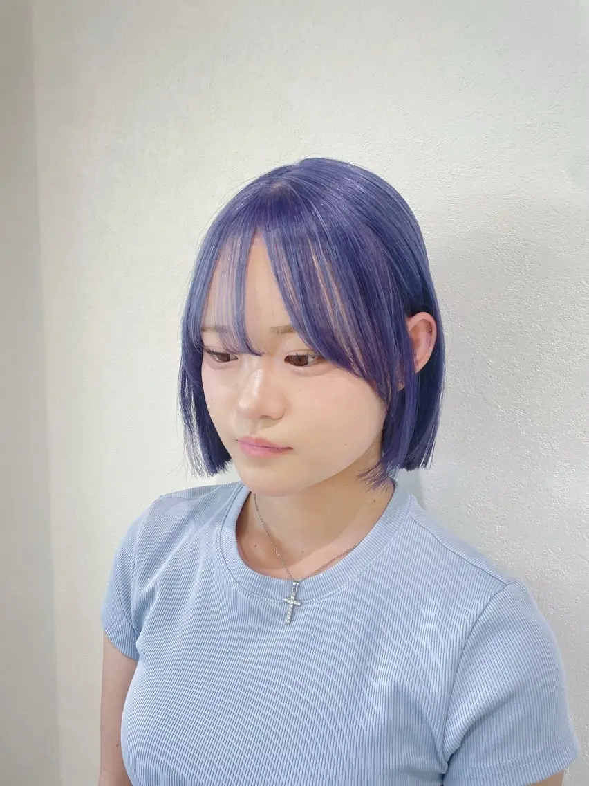 ショート カラー ヘアカラー momo/ハイトーン /透明感カラー🎀のヘアスタイル