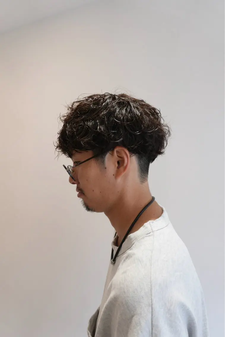 ショート パーマ カット パーマ misaki🦄 lange hairのヘアスタイル