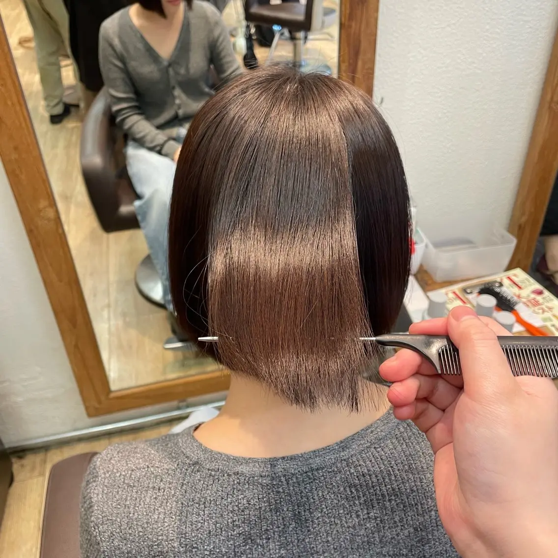 ショート パーマ カット 縮毛矯正 このみ/髪質改善 /ヘアアレンジ🫧のヘアスタイル