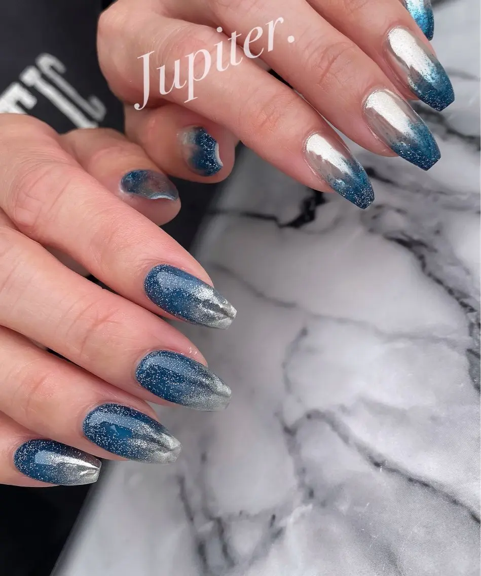 ネイル フラッシュネイル ミラーネイル ハンドネイル Jupiter .のネイルデザイン