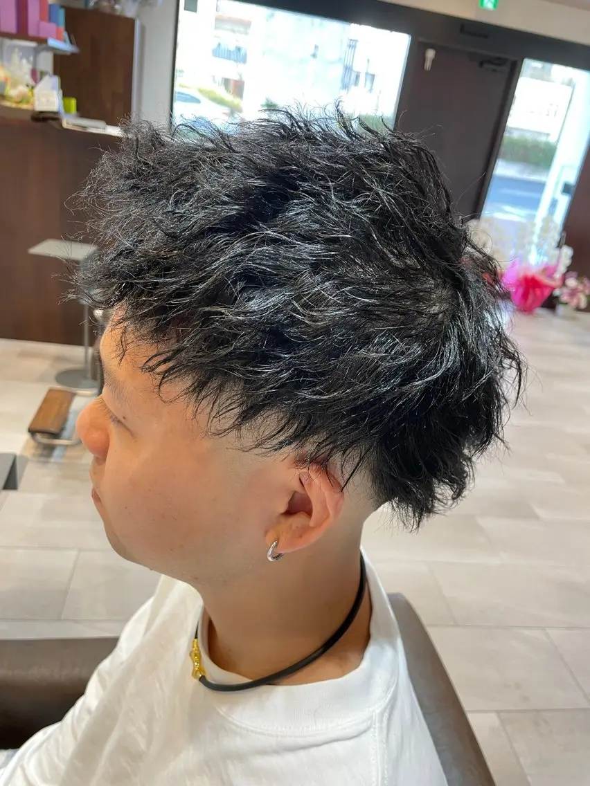 【メンズ限定!】カットパーマ+マーブ ¥13200の写真