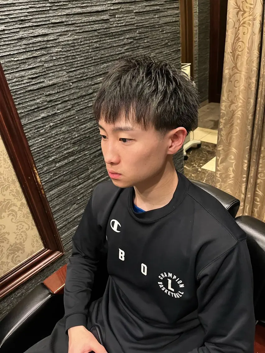 ショート メンズ カット ヘアセット 宮崎 陽樹のヘアスタイル