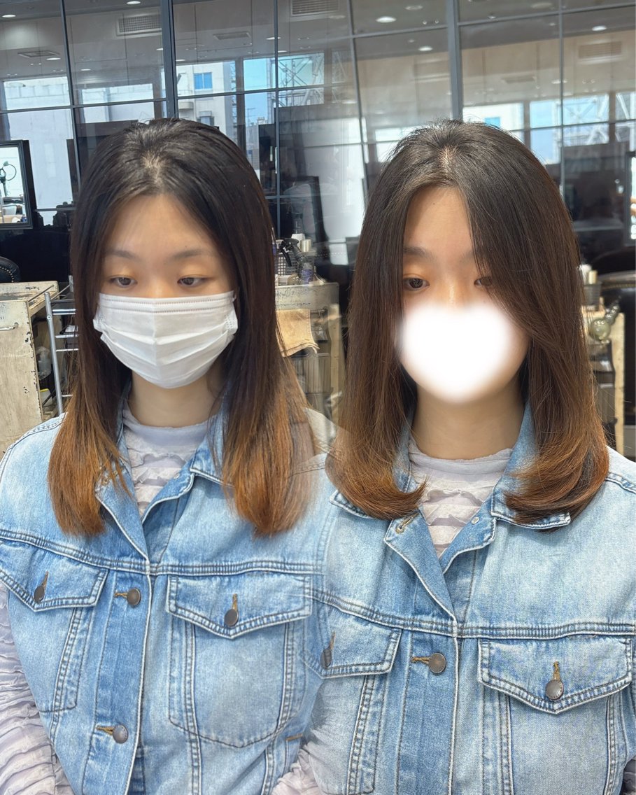 ミディアム よねけん/顔まわり/ レイヤーカット🌟のヘアスタイル