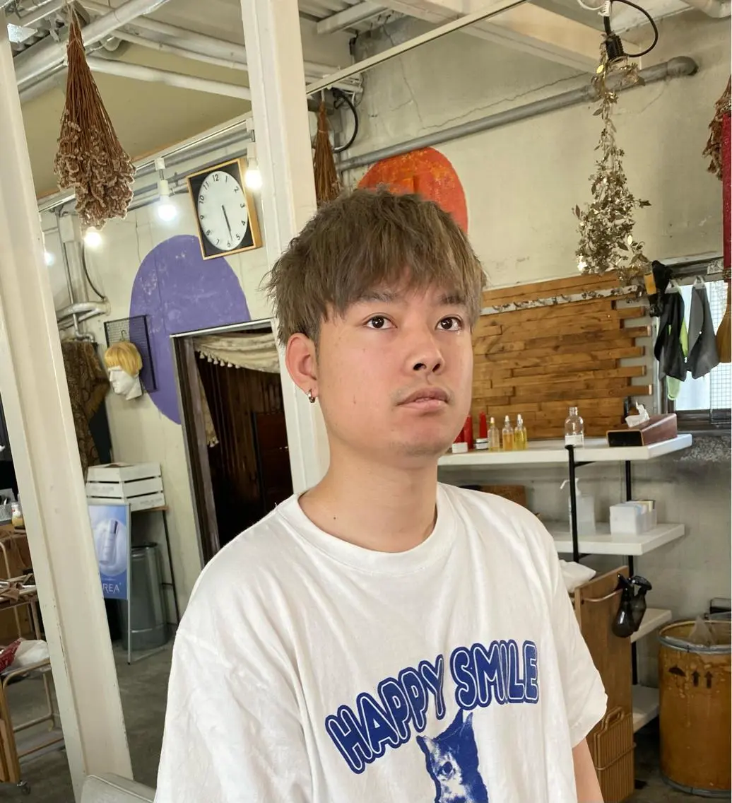 ミディアム メンズ特化サロン ウエダ ヒロキのヘアスタイル